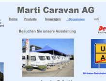 Tablet Screenshot of marti-caravan.ch